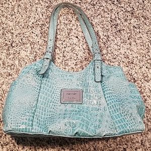 Light blue barely used women's hand bag